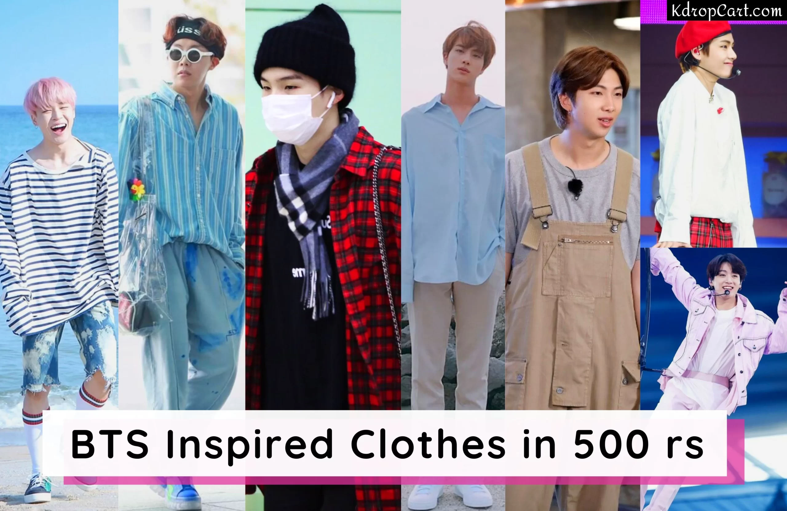 How to dress like BTS in 500 Rs in 2023? |BTS-inspired outfits Ideas under  500 Rs| Dress like BTS in India | BTS like clothes in India - KdropCart