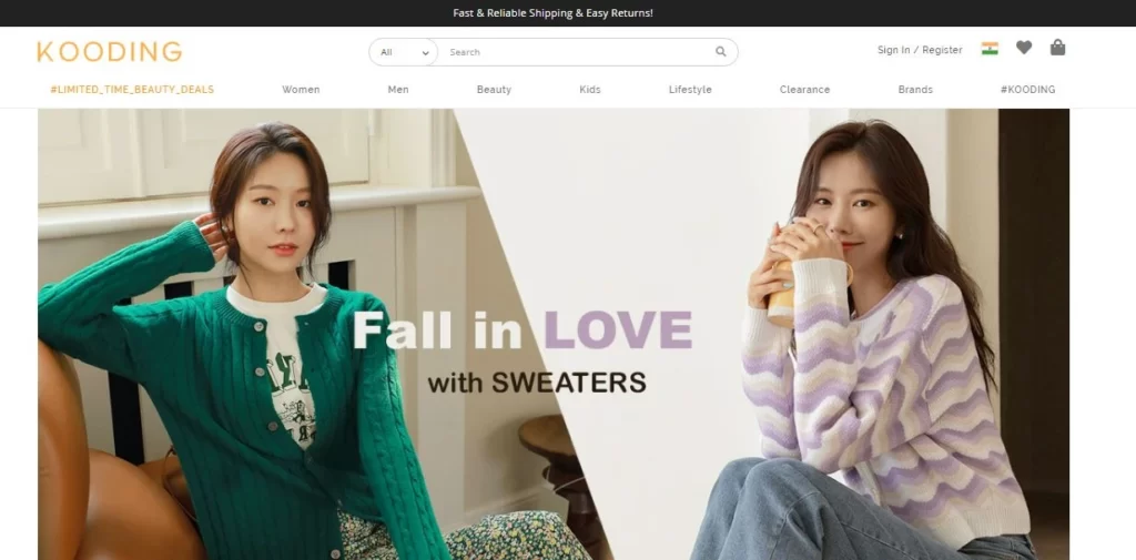 best international shops for korean style clothing